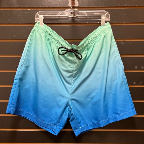 Gradient Blue Swim Shorts - Picture 1 of 3